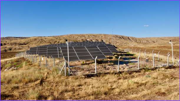 Large scale solar farm